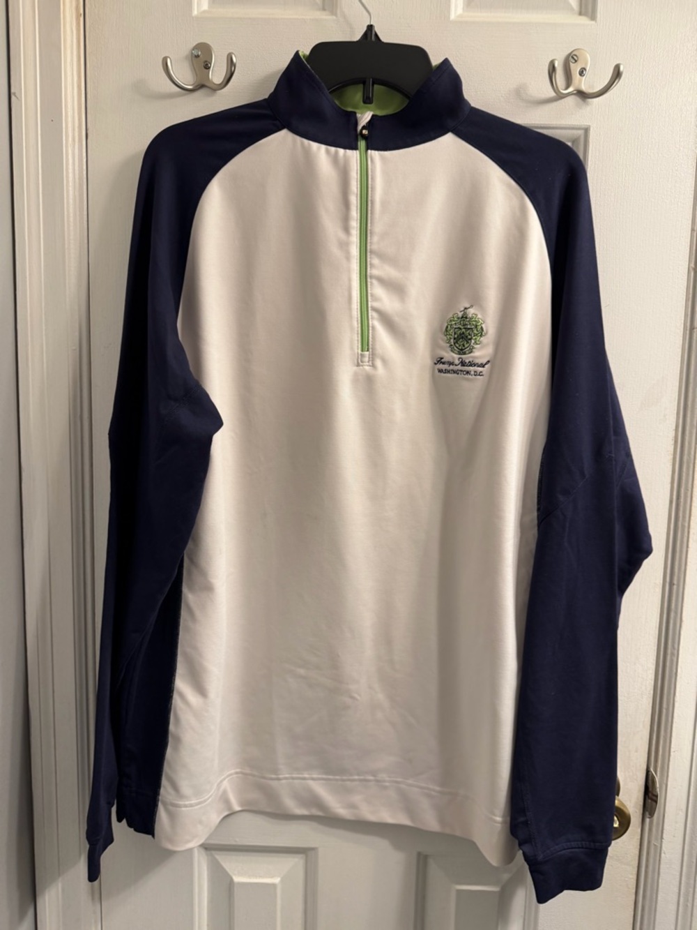 SOLD FootJoy Green-on-White Embroidered FJ Logo Patch - Picture 2 of 6